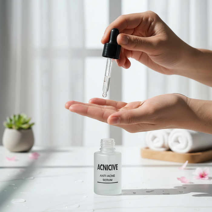 Acnicive Anti Acne Serum Gentle Formula Reduces Breakouts Clears Impurities Improves Skin Texture Provides Smooth And Healthy Look For Daily Use - 30ml