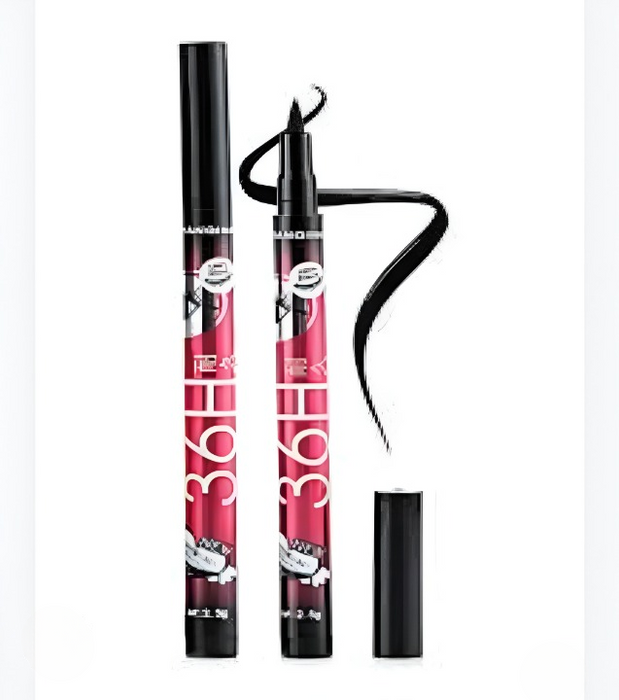 36H Waterproof Eyeliner Marker Pen – Long-Lasting Black Liquid Eyeliner, Easy to Use, Smudge-Proof Eye Makeup Tool (1 Pc)