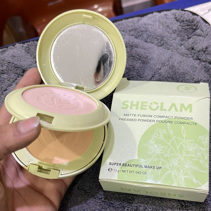 Sheglam Matte Fusion Compact Powder – Smooth Matte Finish, Lightweight Formula, And Long-Lasting Coverage For Daily Makeup Use