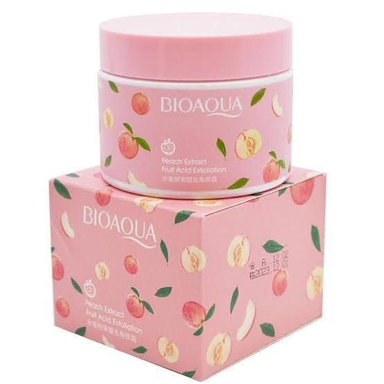 Bioaqua Peach Extract Exfoliating Face Gel Cream Fruit Acid Gentle Peeling Gel Smooth Skin Refreshing Care - 100g