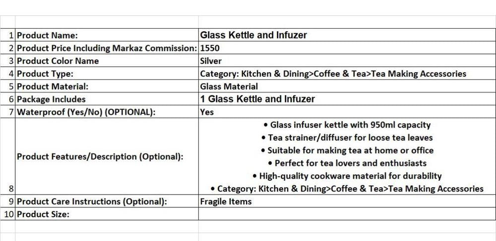 Insuser TeaPot Tea Jug