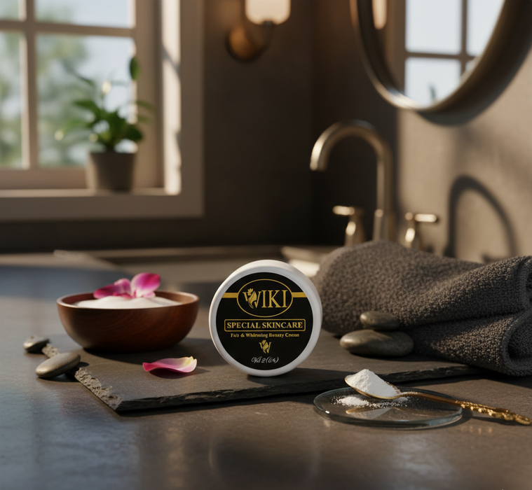 WIKI Night Cream – Black & Blue Edition | Deep Repair, Whitening, Anti-Aging & Moisturizing Night Treatment for Bright, Smooth, Glowing Skin black colour