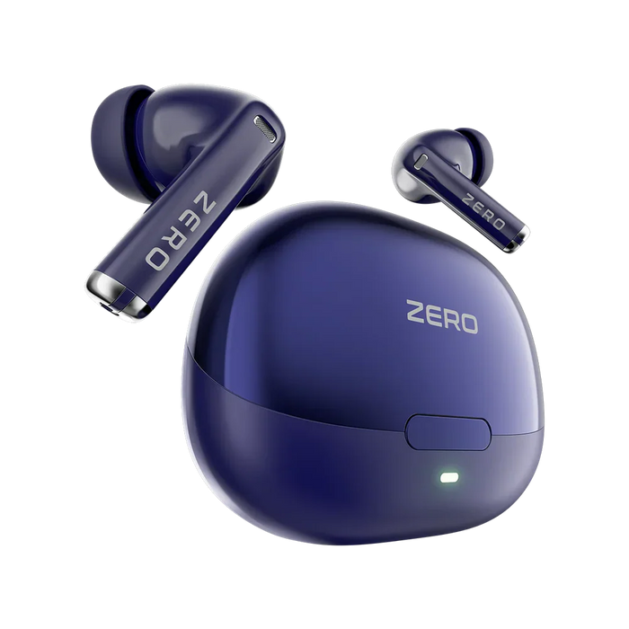Zero® Evo Wireless Earbuds | Bluetooth 5.4, 5-Hour Playtime, 50 Hours Total playback, Metallic look, Single Mic ENC, Touch Controls | IPX4 Water Resistant, Type-C Fast Charging | Everyday Compact Audio for iPhone & Android